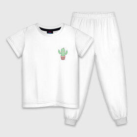 Детская пижама хлопок с принтом Fucktus-2 в Белгороде, 100% хлопок |  брюки и футболка прямого кроя, без карманов, на брюках мягкая резинка на поясе и по низу штанин
 | Тематика изображения на принте: cactus | you | аргументы | иголки | кактус | карман | колючий | растение