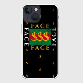 Чехол для iPhone 13 mini с принтом FACE GG Style в Белгороде,  |  | dark | eshkere | face | gucci | gussi | hate | hip | love | rap | raper | rapper | russian | tattoo | антибренд | гуси | гусси | гучи | гуччи | дремин | иван | мрачный | репер | русский | рэп | рэпер | тату | фэйс | хип | хоп | эщкере