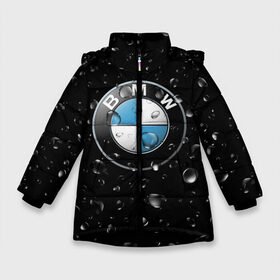 Зимняя куртка для девочек 3D с принтом BMW под Дождём в Белгороде, ткань верха — 100% полиэстер; подклад — 100% полиэстер, утеплитель — 100% полиэстер. | длина ниже бедра, удлиненная спинка, воротник стойка и отстегивающийся капюшон. Есть боковые карманы с листочкой на кнопках, утяжки по низу изделия и внутренний карман на молнии. 

Предусмотрены светоотражающий принт на спинке, радужный светоотражающий элемент на пуллере молнии и на резинке для утяжки. | auto | bmw | logo | moto | symbol | авто | автомобили | автомобилисту | автомобильная | бмв | гонки | дождь | знак | капли | лого | логотип | марка | машина | машинки | машины | мото | мотоцикл | символ | тачка | тюнинг