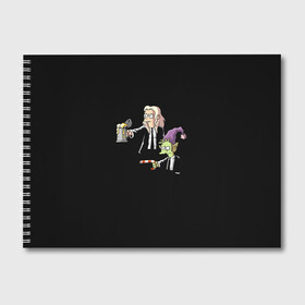 Альбом для рисования с принтом Disenchantment Pulp Fiction в Белгороде, 100% бумага
 | матовая бумага, плотность 200 мг. | Тематика изображения на принте: криминальное чтиво | разочарование | тарантино | эльф