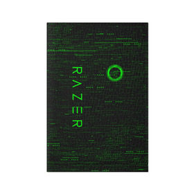 Обложка для паспорта матовая кожа с принтом RAZER в Белгороде, натуральная матовая кожа | размер 19,3 х 13,7 см; прозрачные пластиковые крепления | Тематика изображения на принте: 101 | brand | company | gamer | green | logo | mamba | naga | player | razer | rzr | snake | бренд | железо | зеленый | змея | компания | лого | рейзер | софт