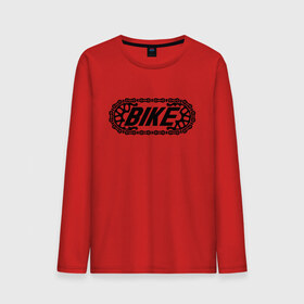 Мужской лонгслив хлопок с принтом BIKE в Белгороде, 100% хлопок |  | bike | байк | вело | велосипед | велосипедист | велосипедный | ехать | звезда | звено | колесо | крутить | логотип | педали | спорт | спортивный | фраза | цепь | черно белый | черный | эмблема
