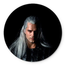 Коврик для мышки круглый с принтом The Witcher. Geralt of Rivia в Белгороде, резина и полиэстер | круглая форма, изображение наносится на всю лицевую часть | andrzej | cavill | ciri | cirilla | geralt | henry | netflix | rivia | sapkowski | witcher | yennefer | анджей | ведьмак | генри | геральт | йеннифэр | кавилл | ривия | сапковский | цири | цирилла