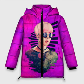 Женская зимняя куртка 3D с принтом BTS Kim Nam-joon в Белгороде, верх — 100% полиэстер; подкладка — 100% полиэстер; утеплитель — 100% полиэстер | длина ниже бедра, силуэт Оверсайз. Есть воротник-стойка, отстегивающийся капюшон и ветрозащитная планка. 

Боковые карманы с листочкой на кнопках и внутренний карман на молнии | army | bangtan | beyond | boys | bts | j hope | jimin | jin | jungkook | k pop | rm | scene | suga | the | v | армия | арэма | бтс | ви | джей хоупа | сюги | чимина | чина | чонгука