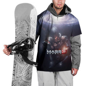 Накидка на куртку 3D с принтом MASS EFFECT 3 в Белгороде, 100% полиэстер |  | amdromeda initiative | andromeda | game | gun | hemet | n7 | rifle | ryder | soldier | space | star | weapon