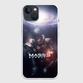 Чехол для iPhone 13 с принтом MASS EFFECT 3 в Белгороде,  |  | amdromeda initiative | andromeda | game | gun | hemet | n7 | rifle | ryder | soldier | space | star | weapon