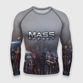 Мужской рашгард 3D с принтом Mass Effect в Белгороде,  |  | amdromeda initiative | andromeda | game | gun | hemet | n7 | rifle | ryder | soldier | space | star | weapon