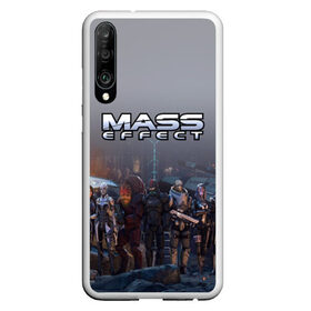 Чехол для Honor P30 с принтом Mass Effect в Белгороде, Силикон | Область печати: задняя сторона чехла, без боковых панелей | amdromeda initiative | andromeda | game | gun | hemet | n7 | rifle | ryder | soldier | space | star | weapon