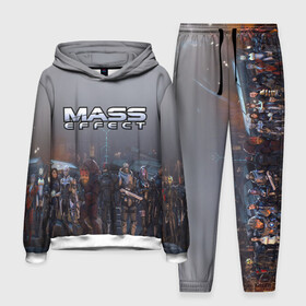 Мужской костюм 3D (с толстовкой) с принтом Mass Effect в Белгороде,  |  | amdromeda initiative | andromeda | game | gun | hemet | n7 | rifle | ryder | soldier | space | star | weapon