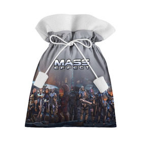 Подарочный 3D мешок с принтом Mass Effect в Белгороде, 100% полиэстер | Размер: 29*39 см | amdromeda initiative | andromeda | game | gun | hemet | n7 | rifle | ryder | soldier | space | star | weapon