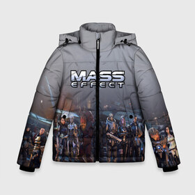 Зимняя куртка для мальчиков 3D с принтом Mass Effect в Белгороде, ткань верха — 100% полиэстер; подклад — 100% полиэстер, утеплитель — 100% полиэстер | длина ниже бедра, удлиненная спинка, воротник стойка и отстегивающийся капюшон. Есть боковые карманы с листочкой на кнопках, утяжки по низу изделия и внутренний карман на молнии. 

Предусмотрены светоотражающий принт на спинке, радужный светоотражающий элемент на пуллере молнии и на резинке для утяжки | amdromeda initiative | andromeda | game | gun | hemet | n7 | rifle | ryder | soldier | space | star | weapon