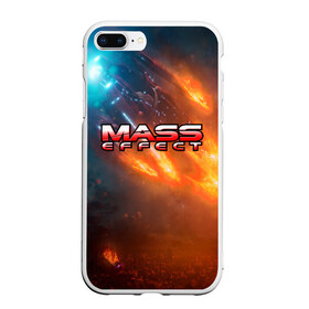 Чехол для iPhone 7Plus/8 Plus матовый с принтом MASS EFFECT в Белгороде, Силикон | Область печати: задняя сторона чехла, без боковых панелей | amdromeda initiative | andromeda | game | gun | hemet | n7 | rifle | ryder | soldier | space | star | weapon