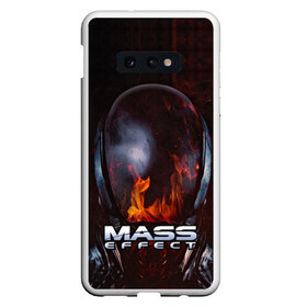 Чехол для Samsung S10E с принтом MASS EFFECT в Белгороде, Силикон | Область печати: задняя сторона чехла, без боковых панелей | Тематика изображения на принте: amdromeda initiative | andromeda | game | gun | hemet | n7 | rifle | ryder | soldier | space | star | weapon