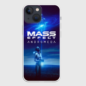 Чехол для iPhone 13 mini с принтом MASS EFFECT ANDROMEDA в Белгороде,  |  | amdromeda initiative | andromeda | game | gun | hemet | n7 | rifle | ryder | soldier | space | star | weapon