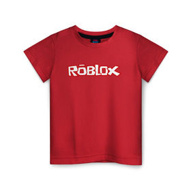 Детская футболка хлопок с принтом Roblox в Белгороде, 100% хлопок | круглый вырез горловины, полуприлегающий силуэт, длина до линии бедер | Тематика изображения на принте: minecraft | roblox | игра | копатель | майнкрафт | роблокс