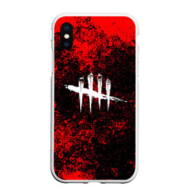 Чехол для iPhone XS Max матовый с принтом Dead by Daylight в Белгороде, Силикон | Область печати: задняя сторона чехла, без боковых панелей | dead by daylight | game | hillbilly | maniacs | trapper | wraith | деревенщина | игра | мертвые днем | охотник | призрак