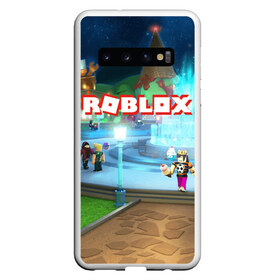 Чехол для Samsung Galaxy S10 с принтом ROBLOX в Белгороде, Силикон | Область печати: задняя сторона чехла, без боковых панелей | block | lego | logo | minecraft | online | oof | quest | roblocks | roblockx | roblox | studio | блок | блоки | голова | игра | игры | квест | лего | лицо | лого | логотип | майнкрафт | онлайн | роблокс | символ | студия