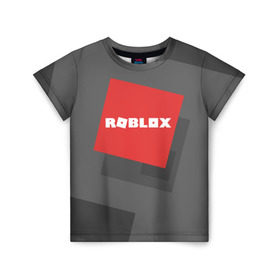 Детская футболка 3D с принтом ROBLOX в Белгороде, 100% гипоаллергенный полиэфир | прямой крой, круглый вырез горловины, длина до линии бедер, чуть спущенное плечо, ткань немного тянется | block | lego | logo | minecraft | online | oof | quest | roblocks | roblockx | roblox | studio | блок | блоки | голова | игра | игры | квест | лего | лицо | лого | логотип | майнкрафт | онлайн | роблокс | символ | студия