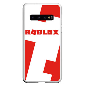 Чехол для Samsung Galaxy S10 с принтом ROBLOX Red в Белгороде, Силикон | Область печати: задняя сторона чехла, без боковых панелей | block | lego | logo | minecraft | online | oof | quest | roblocks | roblockx | roblox | studio | блок | блоки | голова | игра | игры | квест | лего | лицо | лого | логотип | майнкрафт | онлайн | роблокс | символ | студия