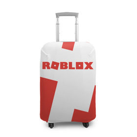 Чехол для чемодана 3D с принтом ROBLOX Red в Белгороде, 86% полиэфир, 14% спандекс | двустороннее нанесение принта, прорези для ручек и колес | block | lego | logo | minecraft | online | oof | quest | roblocks | roblockx | roblox | studio | блок | блоки | голова | игра | игры | квест | лего | лицо | лого | логотип | майнкрафт | онлайн | роблокс | символ | студия