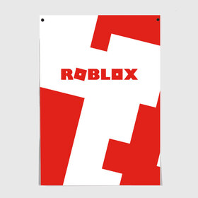 Постер с принтом ROBLOX Red в Белгороде, 100% бумага
 | бумага, плотность 150 мг. Матовая, но за счет высокого коэффициента гладкости имеет небольшой блеск и дает на свету блики, но в отличии от глянцевой бумаги не покрыта лаком | block | lego | logo | minecraft | online | oof | quest | roblocks | roblockx | roblox | studio | блок | блоки | голова | игра | игры | квест | лего | лицо | лого | логотип | майнкрафт | онлайн | роблокс | символ | студия