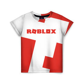 Детская футболка 3D с принтом ROBLOX Red в Белгороде, 100% гипоаллергенный полиэфир | прямой крой, круглый вырез горловины, длина до линии бедер, чуть спущенное плечо, ткань немного тянется | block | lego | logo | minecraft | online | oof | quest | roblocks | roblockx | roblox | studio | блок | блоки | голова | игра | игры | квест | лего | лицо | лого | логотип | майнкрафт | онлайн | роблокс | символ | студия