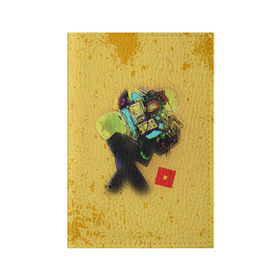 Обложка для паспорта матовая кожа с принтом ROBLOX Grunge ART в Белгороде, натуральная матовая кожа | размер 19,3 х 13,7 см; прозрачные пластиковые крепления | block | lego | logo | minecraft | online | oof | quest | roblocks | roblockx | roblox | studio | блок | блоки | голова | игра | игры | квест | лего | лицо | лого | логотип | майнкрафт | онлайн | роблокс | символ | студия