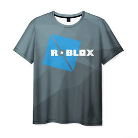 Мужская футболка 3D с принтом Roblox Studio в Белгороде, 100% полиэфир | прямой крой, круглый вырез горловины, длина до линии бедер | block | lego | logo | minecraft | online | oof | quest | roblocks | roblockx | roblox | studio | блок | блоки | голова | игра | игры | квест | лего | лицо | лого | логотип | майнкрафт | онлайн | роблокс | символ | студия