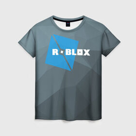 Женская футболка 3D с принтом Roblox Studio в Белгороде, 100% полиэфир ( синтетическое хлопкоподобное полотно) | прямой крой, круглый вырез горловины, длина до линии бедер | block | lego | logo | minecraft | online | oof | quest | roblocks | roblockx | roblox | studio | блок | блоки | голова | игра | игры | квест | лего | лицо | лого | логотип | майнкрафт | онлайн | роблокс | символ | студия