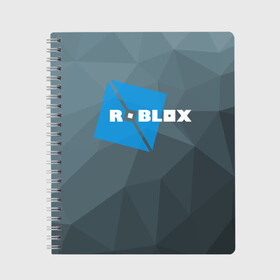 Тетрадь с принтом Roblox Studio в Белгороде, 100% бумага | 48 листов, плотность листов — 60 г/м2, плотность картонной обложки — 250 г/м2. Листы скреплены сбоку удобной пружинной спиралью. Уголки страниц и обложки скругленные. Цвет линий — светло-серый
 | block | lego | logo | minecraft | online | oof | quest | roblocks | roblockx | roblox | studio | блок | блоки | голова | игра | игры | квест | лего | лицо | лого | логотип | майнкрафт | онлайн | роблокс | символ | студия