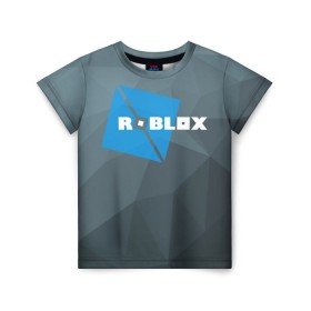 Детская футболка 3D с принтом Roblox Studio в Белгороде, 100% гипоаллергенный полиэфир | прямой крой, круглый вырез горловины, длина до линии бедер, чуть спущенное плечо, ткань немного тянется | block | lego | logo | minecraft | online | oof | quest | roblocks | roblockx | roblox | studio | блок | блоки | голова | игра | игры | квест | лего | лицо | лого | логотип | майнкрафт | онлайн | роблокс | символ | студия