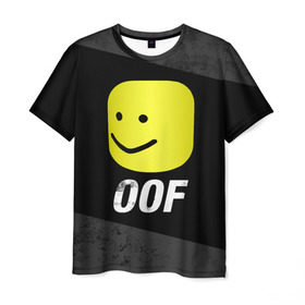 Мужская футболка 3D с принтом Roblox OOF Мем в Белгороде, 100% полиэфир | прямой крой, круглый вырез горловины, длина до линии бедер | lego | logo | meme | memes | minecraft | oof | quest | roblocks | roblockx | roblox | studio | блок | блоки | голова | игра | игры | квест | лего | лицо | лого | логотип | майнкрафт | мем | мемы | онлайн | роблокс | студия