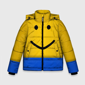 Зимняя куртка для мальчиков 3D с принтом ROBLOX NOOB Face в Белгороде, ткань верха — 100% полиэстер; подклад — 100% полиэстер, утеплитель — 100% полиэстер | длина ниже бедра, удлиненная спинка, воротник стойка и отстегивающийся капюшон. Есть боковые карманы с листочкой на кнопках, утяжки по низу изделия и внутренний карман на молнии. 

Предусмотрены светоотражающий принт на спинке, радужный светоотражающий элемент на пуллере молнии и на резинке для утяжки | lego | logo | meme | memes | minecraft | oof | quest | roblocks | roblockx | roblox | studio | блок | блоки | голова | игра | игры | квест | лего | лицо | лого | логотип | майнкрафт | мем | мемы | онлайн | роблокс | студия