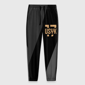 Мужские брюки 3D с принтом USYK 17 в Белгороде, 100% полиэстер | манжеты по низу, эластичный пояс регулируется шнурком, по бокам два кармана без застежек, внутренняя часть кармана из мелкой сетки | 
