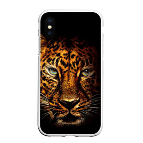 Чехол для iPhone XS Max матовый с принтом Ягуар в Белгороде, Силикон | Область печати: задняя сторона чехла, без боковых панелей | гепард | кошка | леопард | охотник | тигр | хищник | ягуар