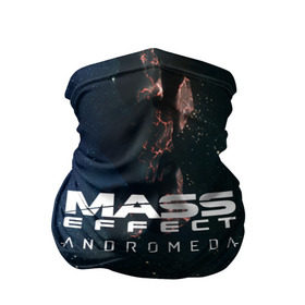 Бандана-труба 3D с принтом MASS EFFECT ANDROMEDA в Белгороде, 100% полиэстер, ткань с особыми свойствами — Activecool | плотность 150‒180 г/м2; хорошо тянется, но сохраняет форму | amdromeda initiative | andromeda | game | gun | hemet | n7 | rifle | ryder | soldier | space | star | weapon