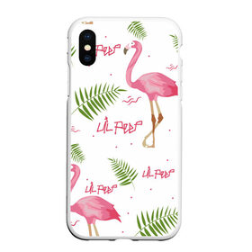 Чехол для iPhone XS Max матовый с принтом Lil Peep pink flamingo в Белгороде, Силикон | Область печати: задняя сторона чехла, без боковых панелей | benz truck | girls. pink | gustav hr | hip hop | lil | lil peep | peep | rap | лил | лилпип | листья | пальма | пальмы | пип | розовый | рэп | фламинго | хип хоп | эмо | эмо реп