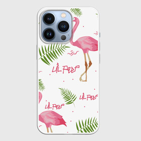 Чехол для iPhone 13 Pro с принтом Lil Peep pink flamingo в Белгороде,  |  | benz truck | girls. pink | gustav hr | hip hop | lil | lil peep | peep | rap | лил | лилпип | листья | пальма | пальмы | пип | розовый | рэп | фламинго | хип хоп | эмо | эмо реп