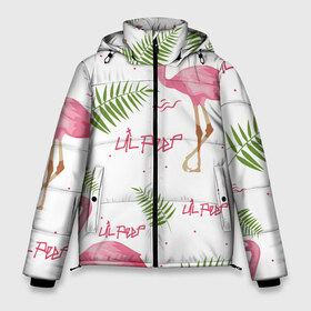 Мужская зимняя куртка 3D с принтом Lil Peep pink flamingo в Белгороде, верх — 100% полиэстер; подкладка — 100% полиэстер; утеплитель — 100% полиэстер | длина ниже бедра, свободный силуэт Оверсайз. Есть воротник-стойка, отстегивающийся капюшон и ветрозащитная планка. 

Боковые карманы с листочкой на кнопках и внутренний карман на молнии. | benz truck | girls. pink | gustav hr | hip hop | lil | lil peep | peep | rap | лил | лилпип | листья | пальма | пальмы | пип | розовый | рэп | фламинго | хип хоп | эмо | эмо реп