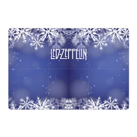 Магнитный плакат 3Х2 с принтом Новогодний Led Zeppelin в Белгороде, Полимерный материал с магнитным слоем | 6 деталей размером 9*9 см | Тематика изображения на принте: 