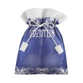 Подарочный 3D мешок с принтом Новогодний Led Zeppelin в Белгороде, 100% полиэстер | Размер: 29*39 см | Тематика изображения на принте: 