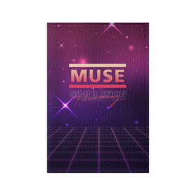 Обложка для паспорта матовая кожа с принтом Muse: Simulation Theory в Белгороде, натуральная матовая кожа | размер 19,3 х 13,7 см; прозрачные пластиковые крепления | Тематика изображения на принте: alternative | music | retro | rock | simulation | theory | альбом | альтернатива | альтернативная | беллами | музыка | мьюз | мэтью | ретро | рок