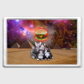 Магнит 45*70 с принтом Египетские Коты в Белгороде, Пластик | Размер: 78*52 мм; Размер печати: 70*45 | cat | cosmos | egypt | fast | fastfood | food | meme | party | space | вечеринка | египет | еда | иллюминаты | космос | кошак | кошка | масоны | мем | песок | пирамиды | пицца | пустыня | фастфуд