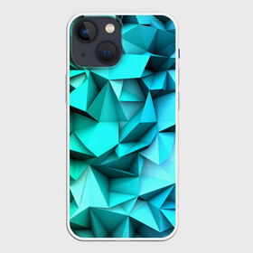 Чехол для iPhone 13 mini с принтом abstraction geometry в Белгороде,  |  | abstraction | geometry | polygon | абстракция | геометрия | грань | краски | кубик | кубики | линии | мозаика | полигоны | разноцветные | ребро | текстура | тени | узор