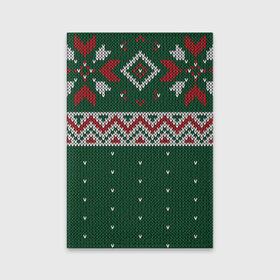 Обложка для паспорта матовая кожа с принтом Ugly Sweater в Белгороде, натуральная матовая кожа | размер 19,3 х 13,7 см; прозрачные пластиковые крепления | Тематика изображения на принте: 