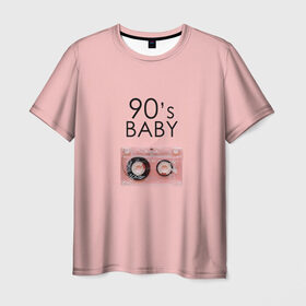 Мужская футболка 3D с принтом 90-е в Белгороде, 100% полиэфир | прямой крой, круглый вырез горловины, длина до линии бедер | Тематика изображения на принте: mtv | music | детство | дискотека | кассета | музыка | перестройка | ретро | ссср
