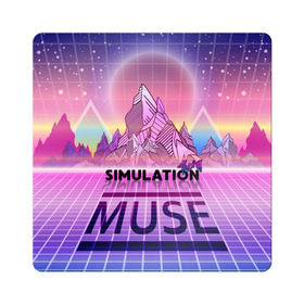 Магнит виниловый Квадрат с принтом Simulation Theory. Muse в Белгороде, полимерный материал с магнитным слоем | размер 9*9 см, закругленные углы | Тематика изображения на принте: matthew bellamy | muse | simulation theory | мьюз | мэт бэллами | мэтью беллами