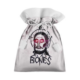 Подарочный 3D мешок с принтом BONES Sesh Team в Белгороде, 100% полиэстер | Размер: 29*39 см | bones | elmo kennedy | hip hop | rap | rapper | scream | sesh | skull | кости | костя | рэп | рэпер | сеш | скрим | сэш | хип хоп | череп | элмо кеннеди