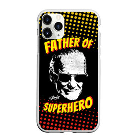 Чехол для iPhone 11 Pro матовый с принтом Stan Lee Father of Superhero в Белгороде, Силикон |  | Тематика изображения на принте: avengers | father | hero | hulk | iron | lee | man | stan | stan lee | stanlee | superhero | thor | анти | герой | железный | комиксы | лии | мстители | отец | стен | стенли | стэн ли | супер | супергероев | тор | халк | человек