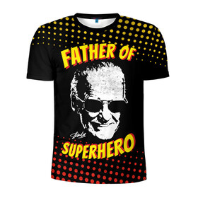 Мужская футболка 3D спортивная с принтом Stan Lee: Father of Superhero в Белгороде, 100% полиэстер с улучшенными характеристиками | приталенный силуэт, круглая горловина, широкие плечи, сужается к линии бедра | avengers | father | hero | hulk | iron | lee | man | stan | stan lee | stanlee | superhero | thor | анти | герой | железный | комиксы | лии | мстители | отец | стен | стенли | стэн ли | супер | супергероев | тор | халк | человек